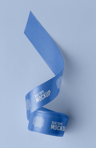 Silk Tape Design Mockup Psd
