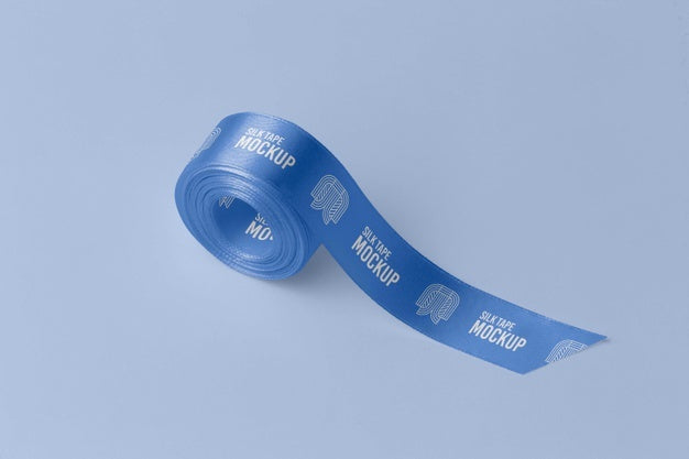 Silk Tape Design Mockup Psd