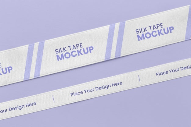 Silk Tape Design Mockup Psd