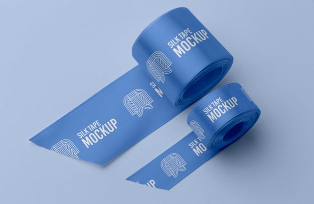 Silk Tape Design Mockup Psd