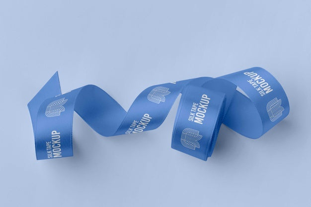Silk Tape Design Mockup Psd