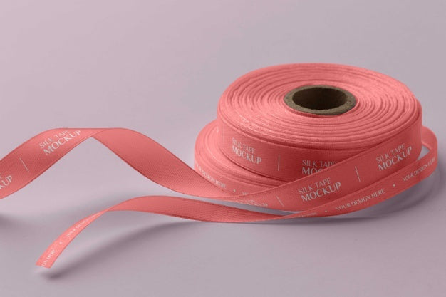 Silk Tape Design Mockup Psd