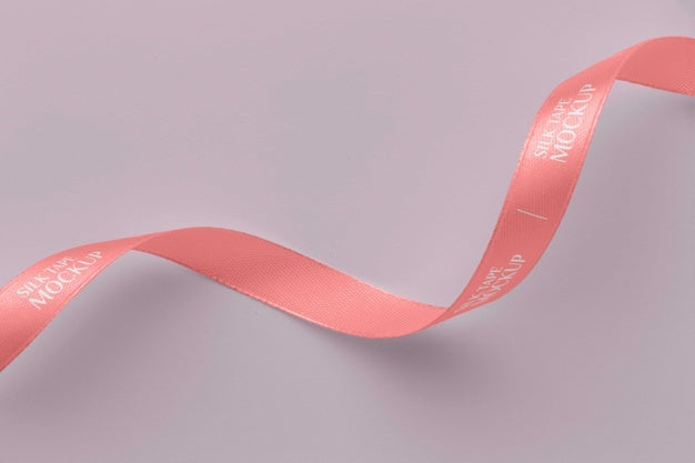 Silk Tape Design Mockup Psd