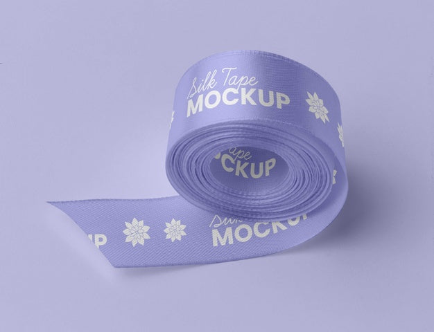 Silk Tape Design Mockup Psd