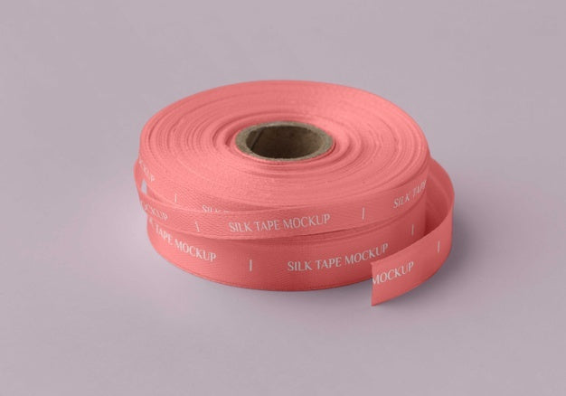Silk Tape Design Mockup Psd