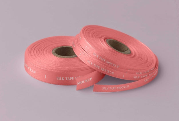 Silk Tape Design Mockup Psd