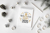 Silver New Year Party Accessories And Notepad Mock-Up Psd