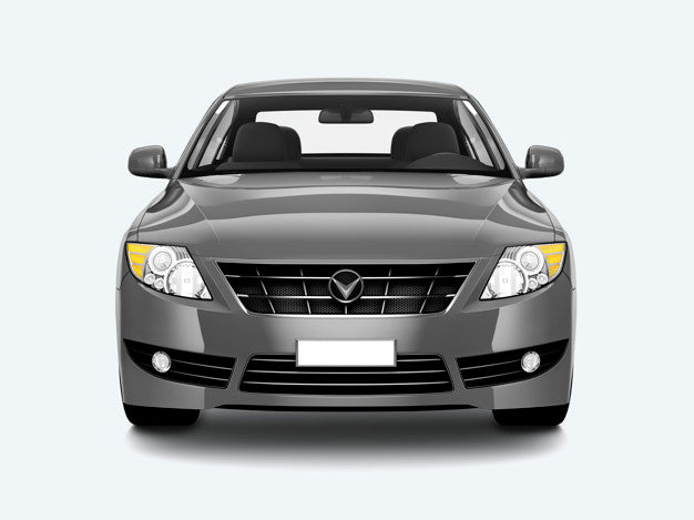 Silver Sedan Car Psd