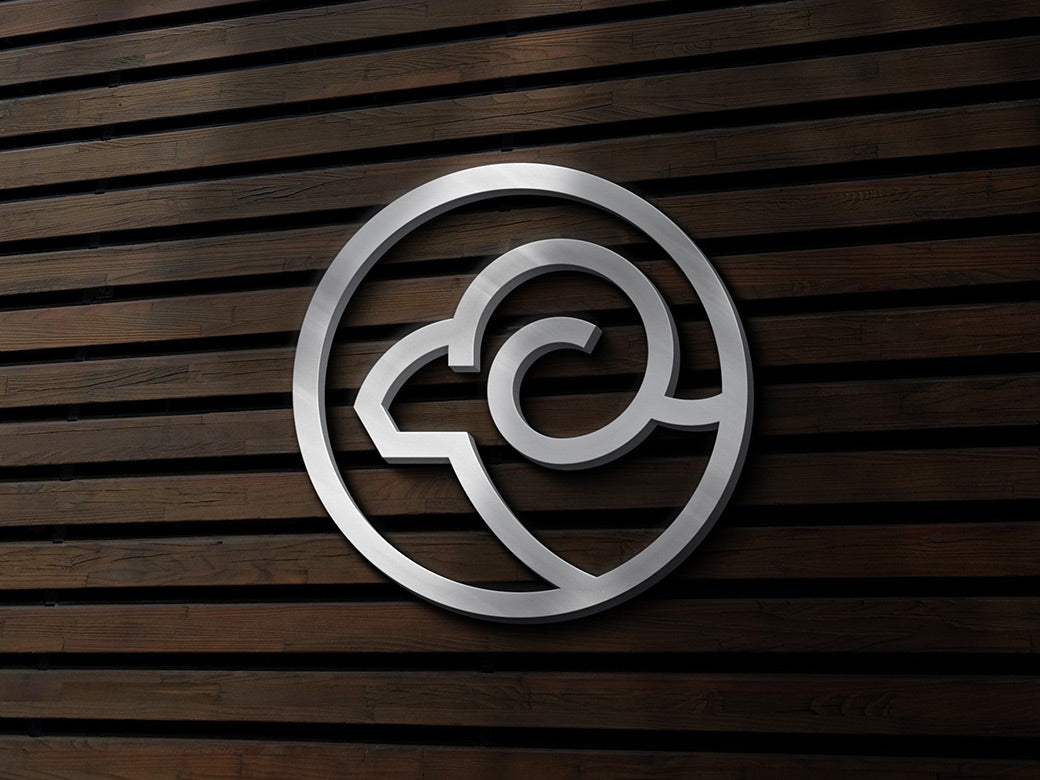Silver Sign Logo Mockup