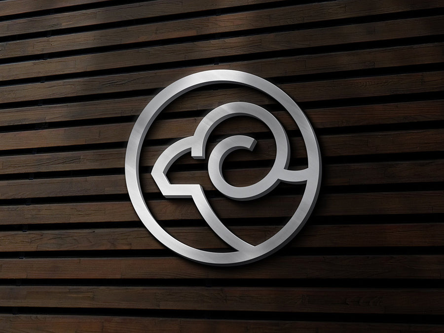 Silver Sign Logo Mockup