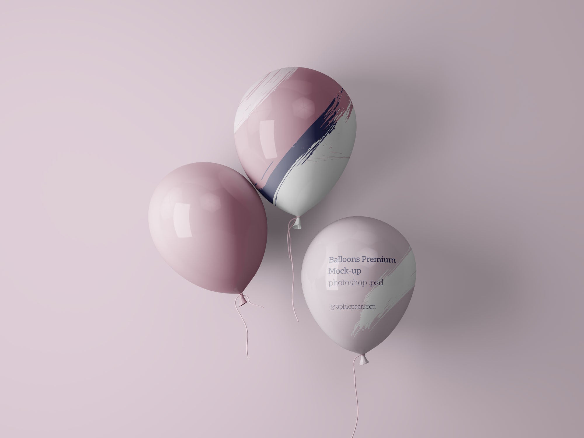 Simple Balloons Mockup