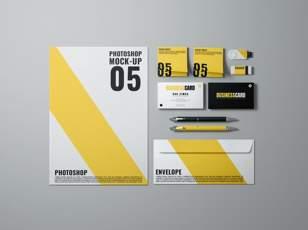 Simple Branding Mockup Template Psd