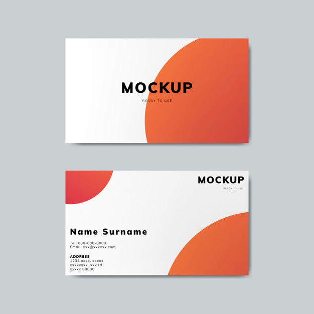 Simple Business Card Design Mockup Psd