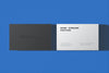 Simple Business Card Mockup Psd In Minimal Black And White With Front And Rear View