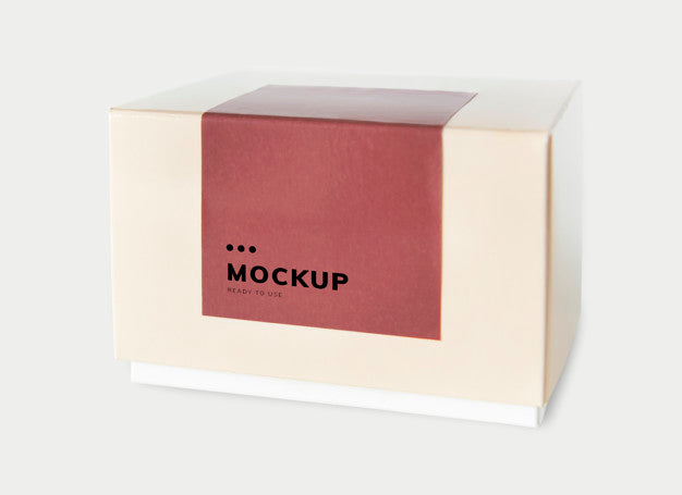 Simple Packaging Paper Box Mockup Psd