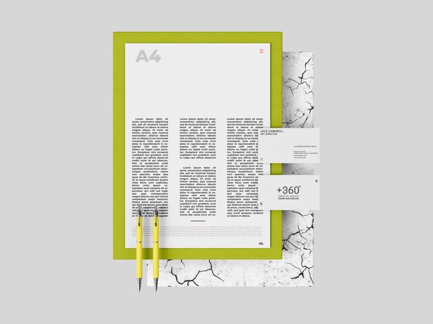 Simple Print Mockup Template Psd