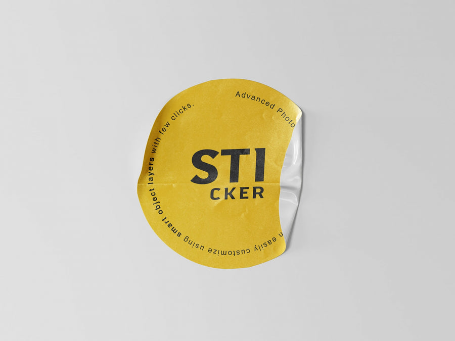 Simple Sticker Mockup