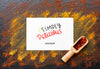 Simply Delicious Mock-Up With Red And Golden Spices Psd