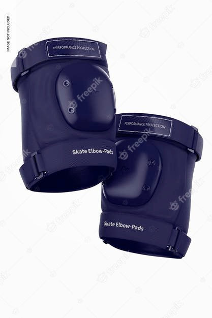 Skate Elbow-Pads Mockup, Floating Psd