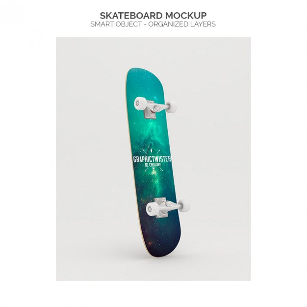 Skateboard Realistic Mock Up Psd