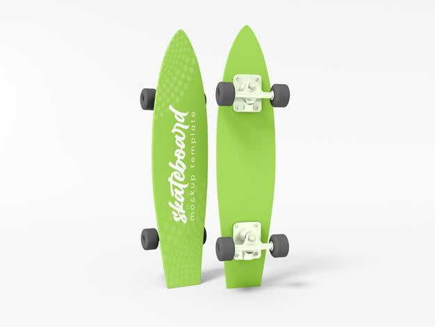 Skateboard Vinyl Wrap Sticker Mockup Psd