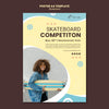 Skateboarding Concept Poster Template Psd