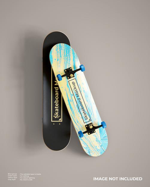 Skateboards Mockup Psd