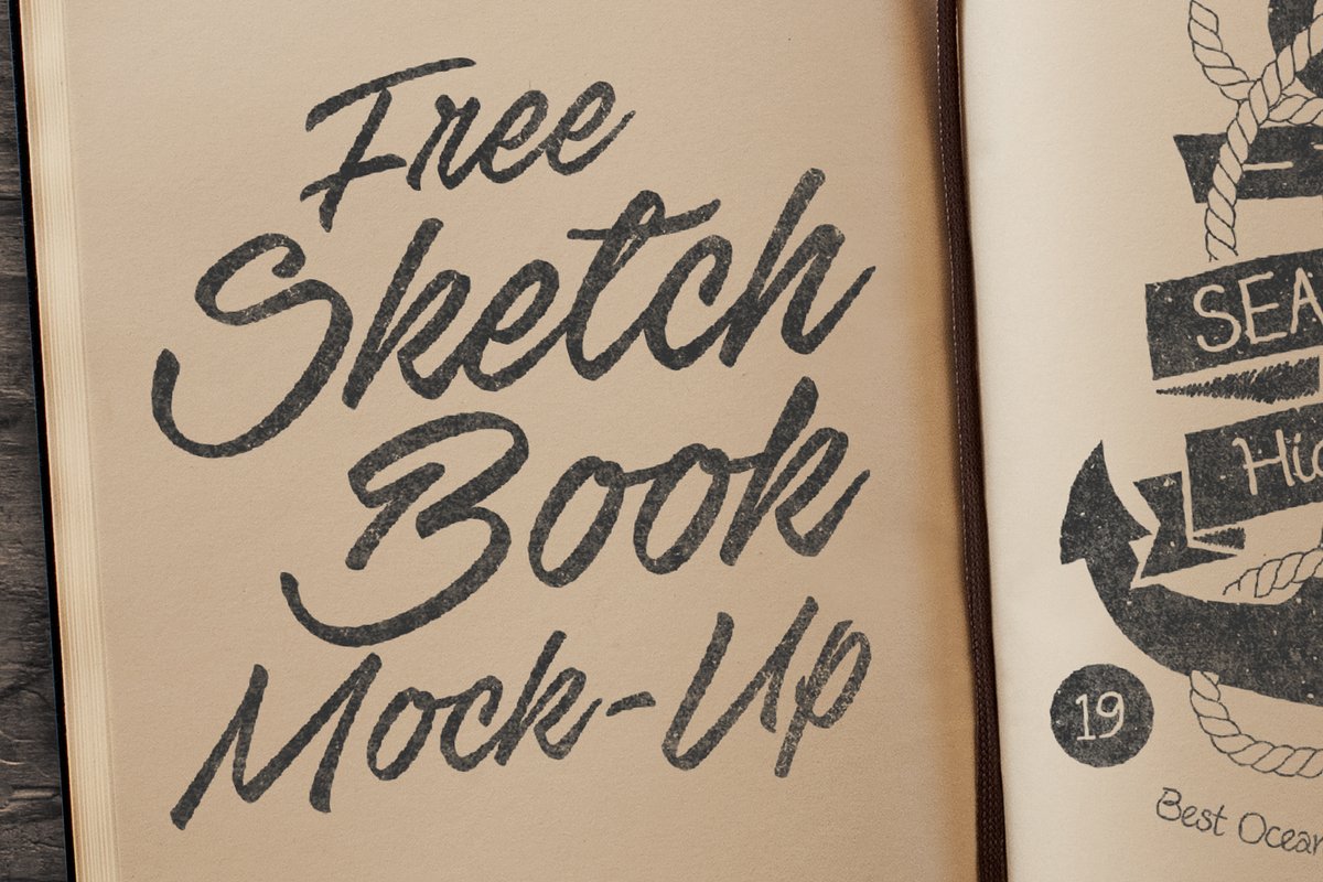 Sketchbook Mockup Psd
