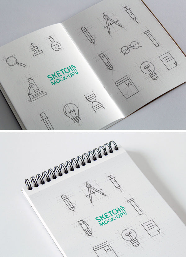 Sketchbook Mockups Psd #2