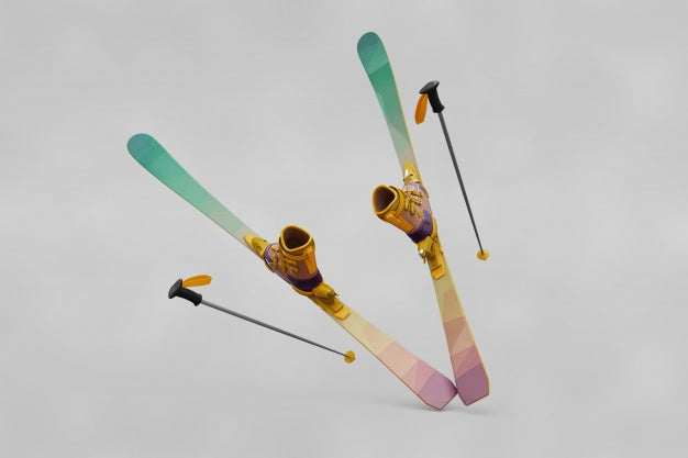 Ski Mockup Psd