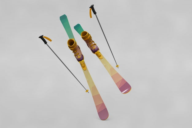 Ski Mockup Psd