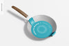 Skillet Pans Mockup, Right View Psd