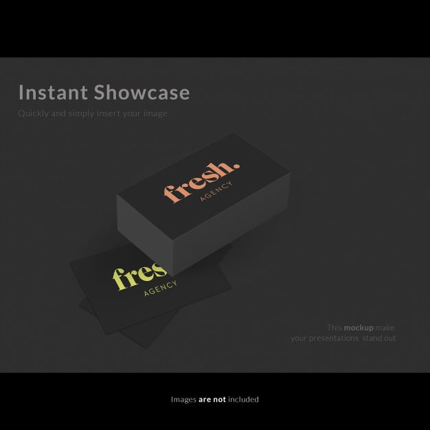 Slacked Business Card Mock Up Psd