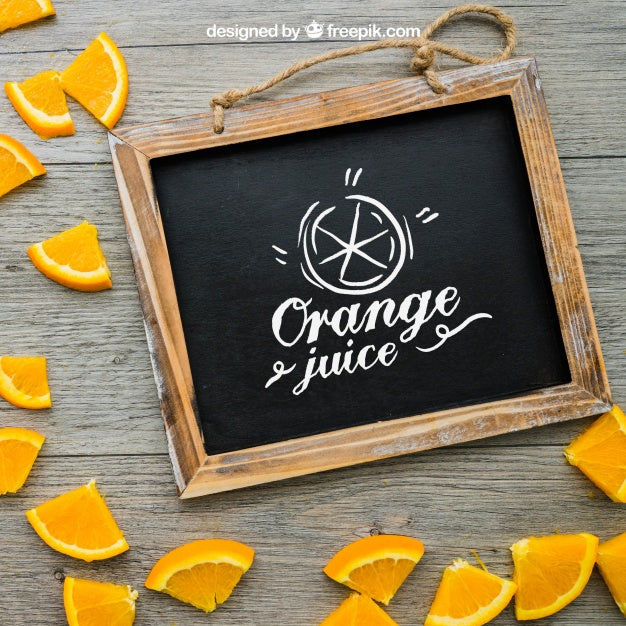Slate And Orange Pieces Psd
