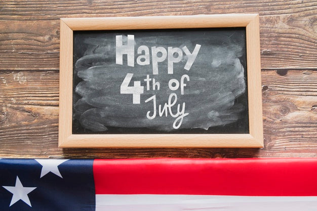 Slate Mockup For Usa Independence Day Psd