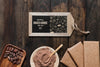 Slate Mockup With Chocolate Concept Psd