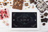 Slate Mockup With Delicious Pastry Psd