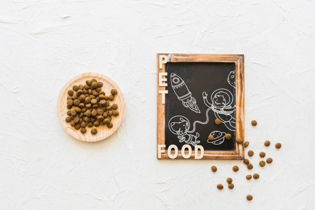 Slate Mockup With Dog Concept Psd