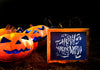 Slate Mockup With Halloween Concept Psd
