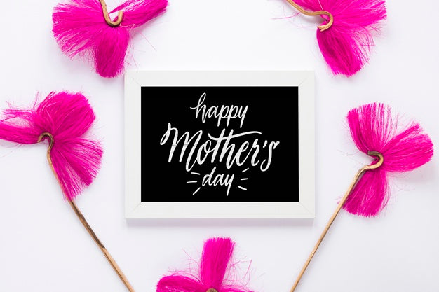 Slate Mockup With Mothers Day Concept Psd