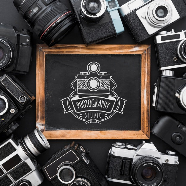 Slate Mockup With Photography Concept Psd