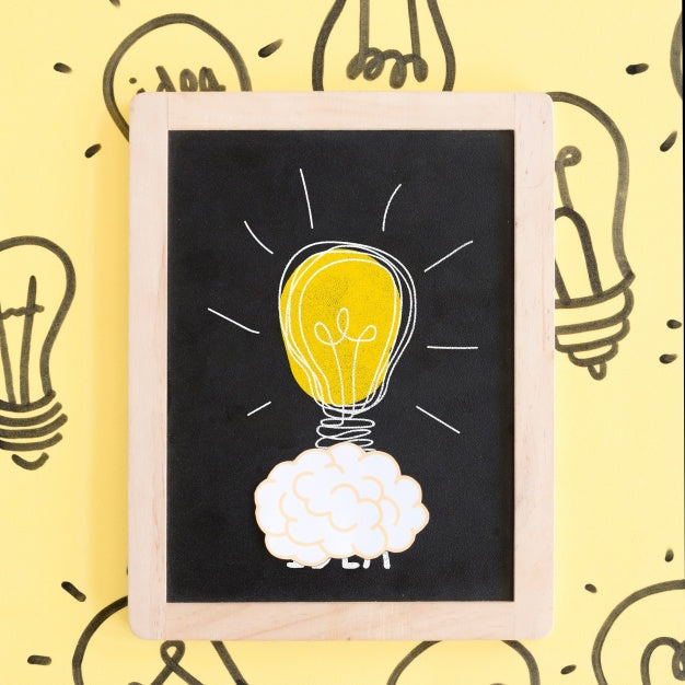 Slate Mockup With Tips Concept Psd