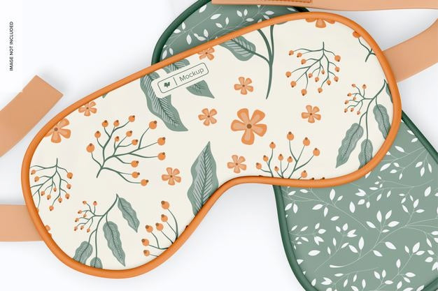 Sleep Mask Mockup, Close Up Psd