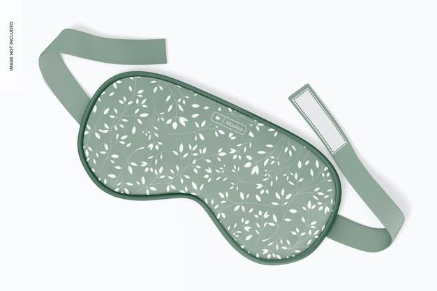 Sleep Mask Mockup, Top View Psd