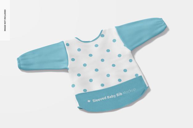 Sleeved Baby Bib Mockup Psd