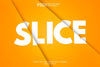 Slice Text Effect Psd