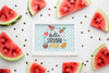 Slices Of Watermelon With Seeds Summer Mock-Up Psd