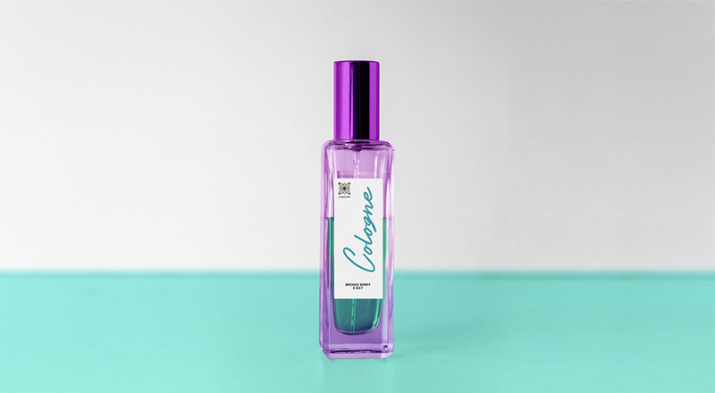 Slim Cologne / Perfume / Scent Bottle Mockup Psd