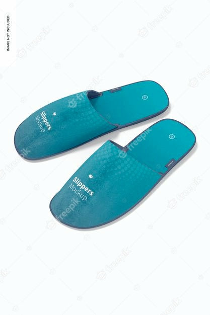 Slippers Mockup, Left View Psd