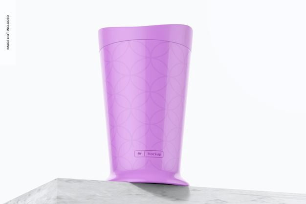 Slush & Shake Maker Mockup, Low Angle View Psd